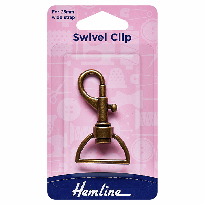 H482.25.B Swivel Clip: 25mm: Bronze