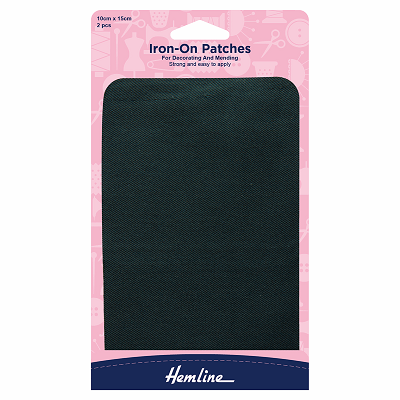 H690.BOT Bottle Green Cotton Twill - Iron On Patches..