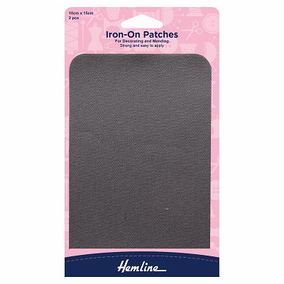 H690.LT Light Grey Cotton Twill - Iron On Patches..