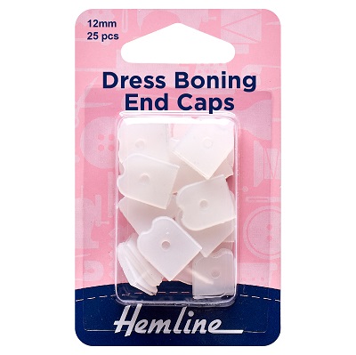 Dress Boning End Caps: 12mm - H696EC.12