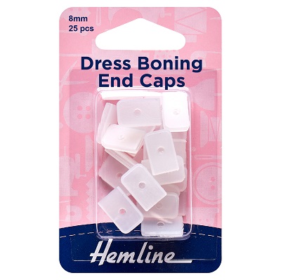 Dress Boning End Caps: 8mm - H696EC.8