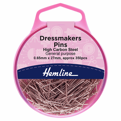 H700 Pins: Dressmaker's: 26mm: Nickel: 310 Pieces