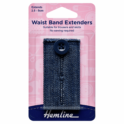H768.DD Waistband Extender Button: Dark Denim..