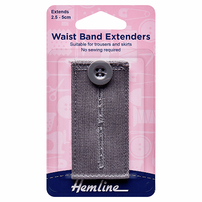 H768.LG Waistband Extender Button: Light Grey..