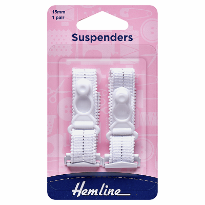 H775\Wht Suspenders: White - 15 x 170mm..