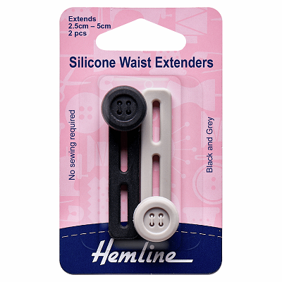 H776.BG Waist Extenders: Silicone: 2.5-5cm: 2 Pieces