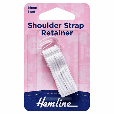 H776.SM Shoulder Strap Retainer: White - 15mm..