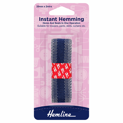 H784.N Instant Hemming: 2m x 20mm: Navy..