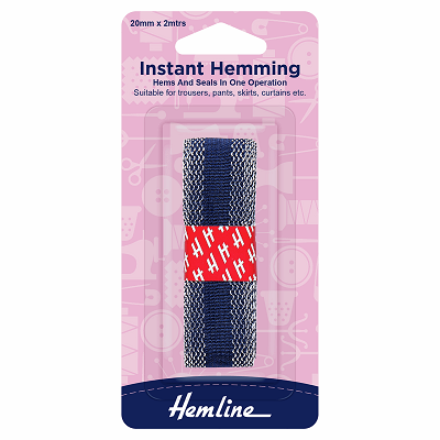 H784.N Instant Hemming: 2m x 20mm: Navy