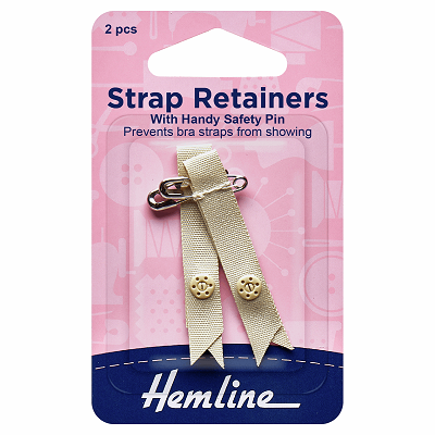 H788.S Shoulder Strap Retainer with Safety Pin: Nude..