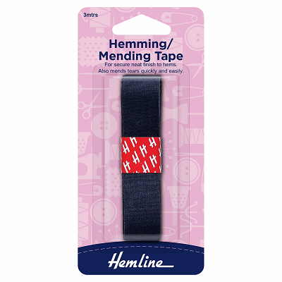 H790.N - Hemming Tape: 3m x 20mm: Navy