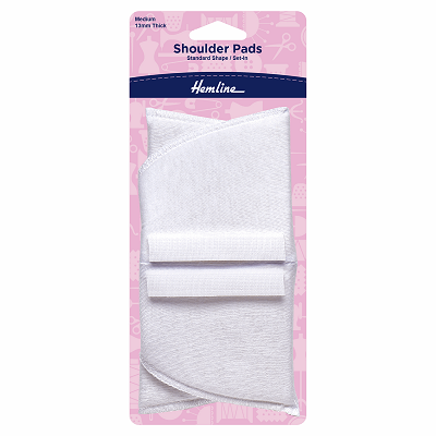 H902.M Shoulder Pads: Standard Set-In: Medium: White