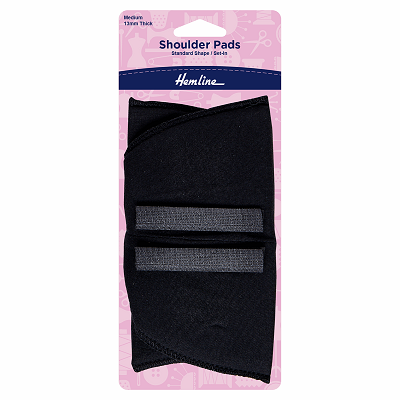 H902.MB Shoulder Pads: Standard Set-In: Medium: Black 