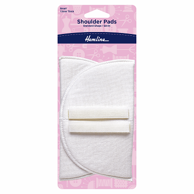 H902.S Shoulder Pads: Standard Set-In: Small: White..