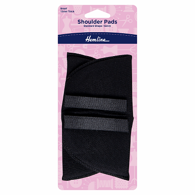 H902.SB Shoulder Pads: Standard Set-In: Small: Black..