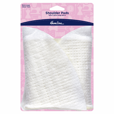 H943.XL Shoulder Pad: Tailor's Set-In: Extra Large: White..