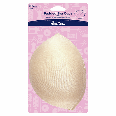 H963.L\S Padded Bra Cups: Large: Skin Tone..