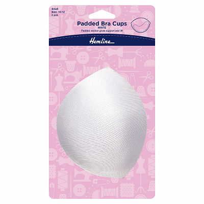 H963.S\W Padded Bra Cups: Small: White..