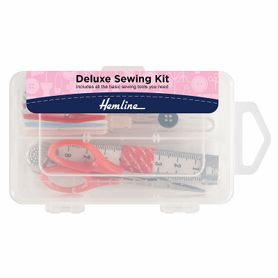 H997 Deluxe Sewing Kit in Plastic Box..