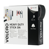 1 metre Velcro Heavy Duty Stick On 50mm - Black