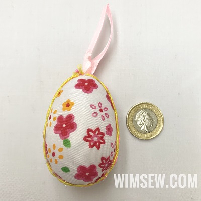 Pink Fabric Covered Egg