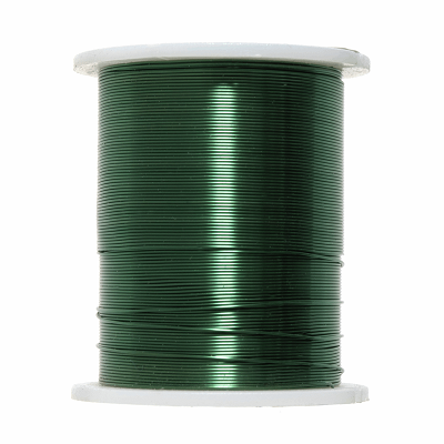 JEBC4 28 Gauge Copper Beading Wire: Green 20m