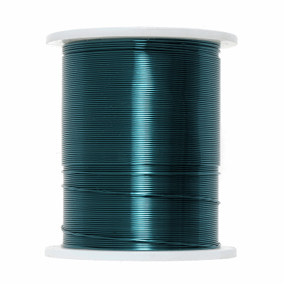 JEBC5 28 Gauge Copper Beading Wire: Blue 20m