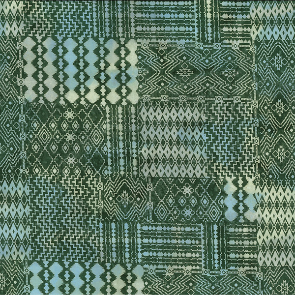 100% Cotton Batik Print Green BG - 01JLB0234-02