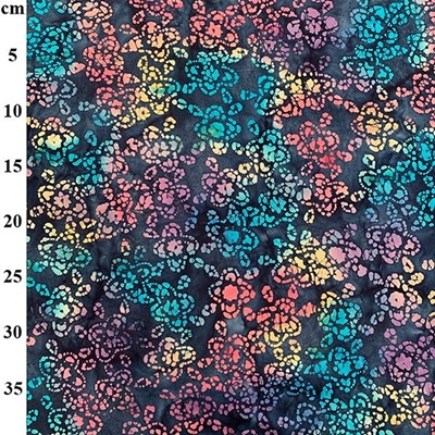 100% Cotton Batik Print - 01JLB0328-Col 3 (Navy)