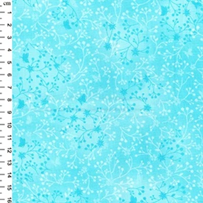 100% Cotton Fabric Flutter Batik Effect - 01jlc0081 Aqua (O)