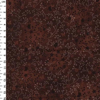 100% Cotton Fabric Flutter Batik Effect - 01jlc0081 Chocolate (O)