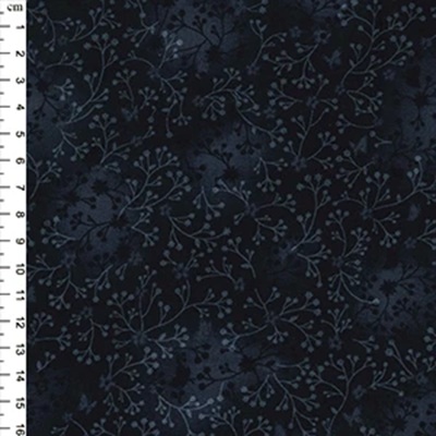100% Cotton Fabric Flutter Batik Effect - 01jlc0081 Black (O)