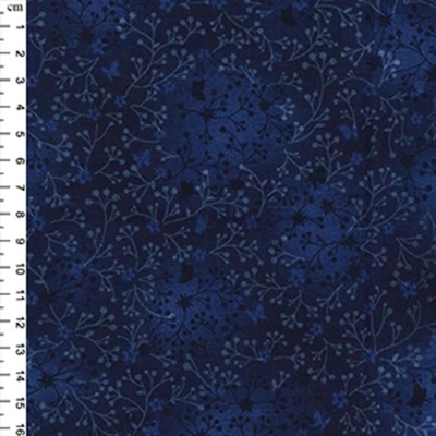100% Cotton Fabric Flutter Batik Effect - 01jlc0081 Midnight (O)