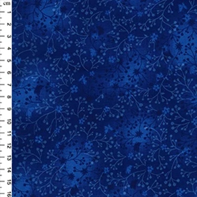 100% Cotton Fabric Flutter Batik Effect - 01jlc0081 Navy (O)