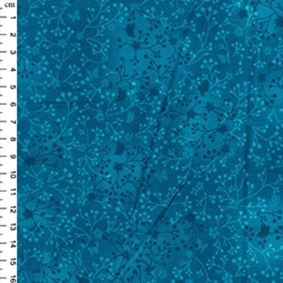 100% Cotton Fabric Flutter Batik Effect - 01jlc0081 Peacock (O)