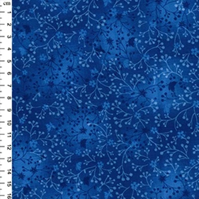 100% Cotton Fabric Flutter Batik Effect - 01jlc0081 Royal (O)