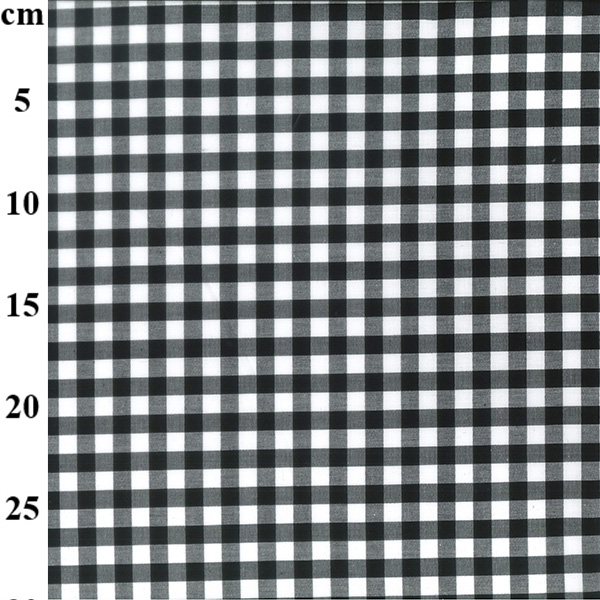 100% Yarn Dyed 9mm Cotton Gingham - 01-JLC0134-BLACK