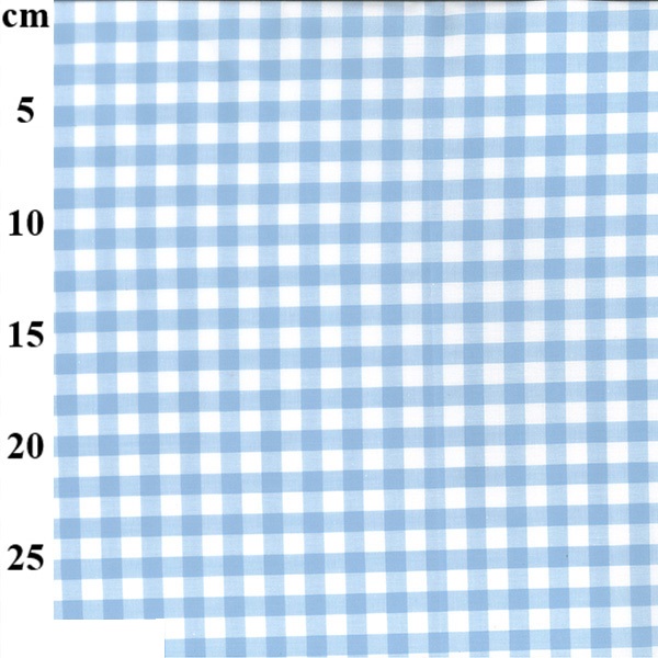 100% Yarn Dyed 9mm Cotton Gingham - 01-JLC0134-Pale Blue