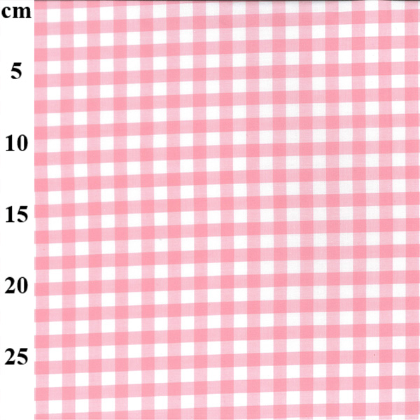 100% Yarn Dyed 9mm Cotton Gingham - 01-JLC0134-Pink