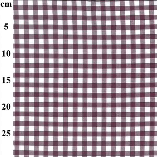 100% Yarn Dyed 9mm Cotton Gingham - 01-JLC0134-Plum