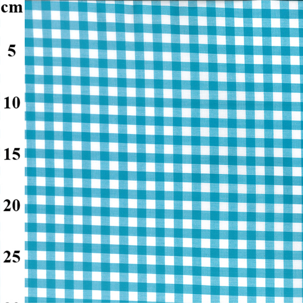 100% Yarn Dyed 9mm Cotton Gingham - 01-JLC0134-Turquoise