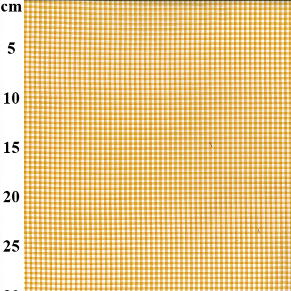 100% Yarn Dyed 3mm Cotton Gingham - 01-JLC0135-Ochre