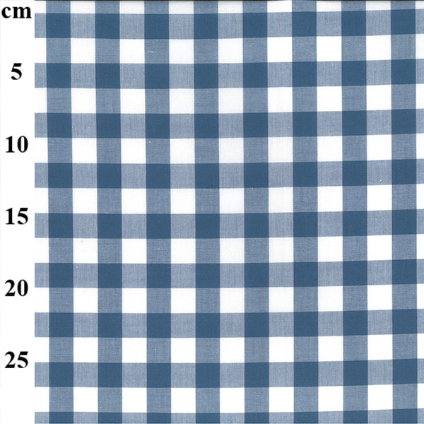 100% Yarn Dyed 17mm Cotton Gingham - 01-JLC0136-Denim