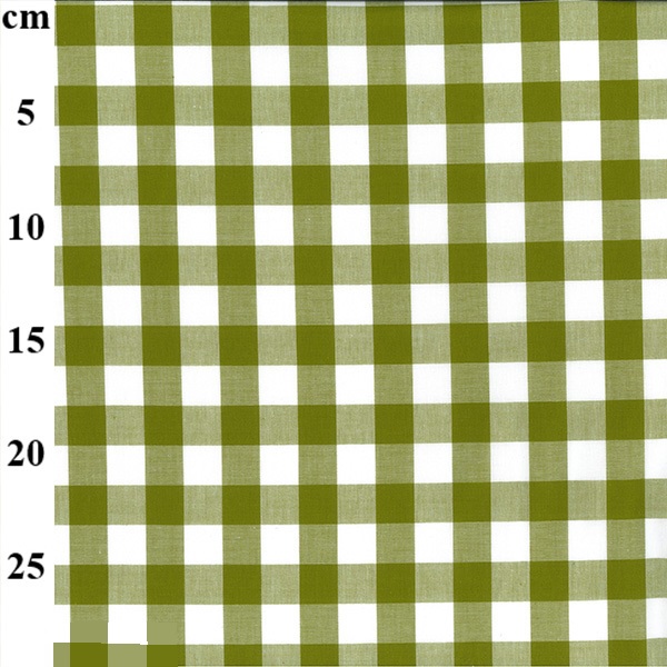 100% Yarn Dyed 17mm Cotton Gingham - 01-JLC0136-Green