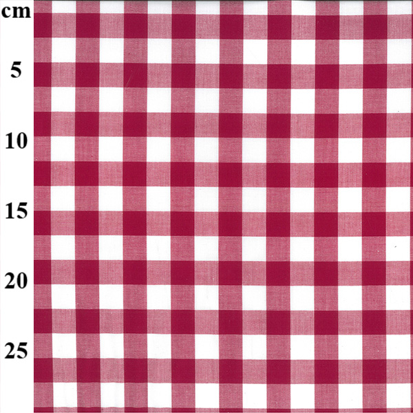 100% Yarn Dyed 17mm Cotton Gingham - 01-JLC0136-Magenta