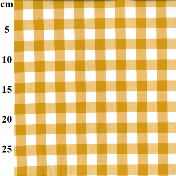 100% Yarn Dyed 17mm Cotton Gingham - 01-JLC0136-Ochre