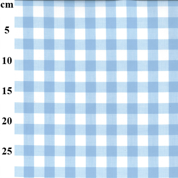 100% Yarn Dyed 17mm Cotton Gingham - 01-JLC0136-Pale Blue