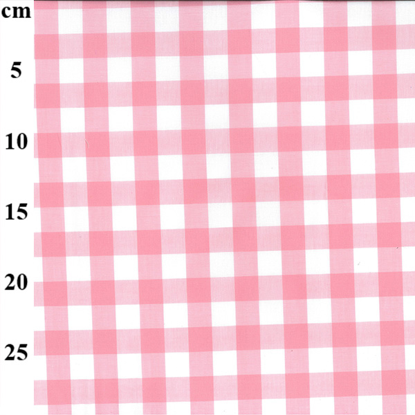 100% Yarn Dyed 17mm Cotton Gingham - 01-JLC0136-Pink