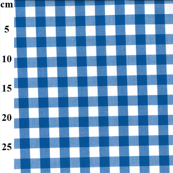 100% Yarn Dyed 17mm Cotton Gingham - 01-JLC0136-Royal