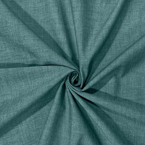 100% Yarn Dyed Cotton Chambray - 01-JLC0138-Teal